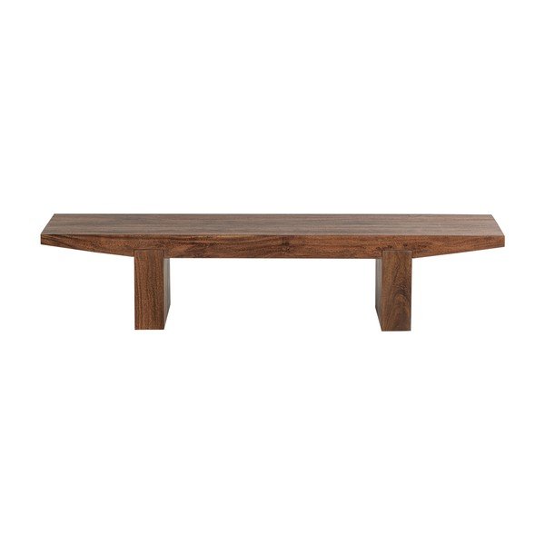 Масичка за кафе от масивна акация в тъмно естествен цвят 48x152 cm Eron – WOOOD