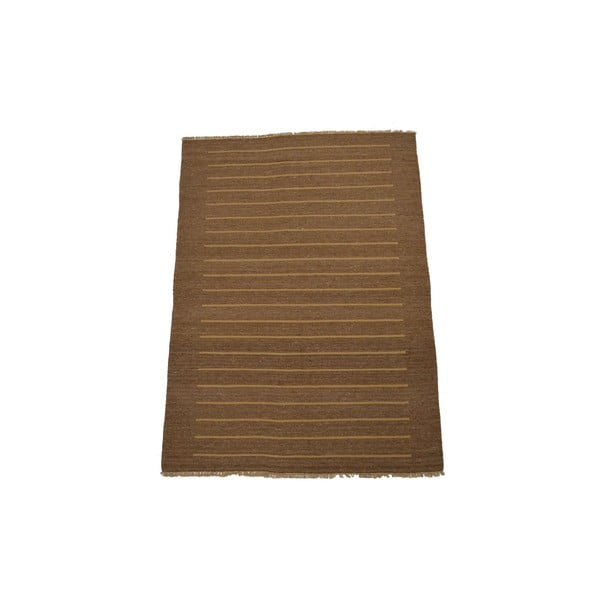Ručně tkaný koberec Mustard Stripes, 140x200 cm