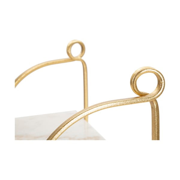 Бял/златен мраморен стенен рафт 40 cm Marble – Mauro Ferretti-image-4