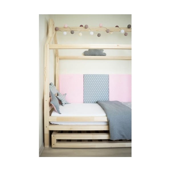 Детско легло от бял смърч Happy, 90 x 200 cm - Benlemi-image-2