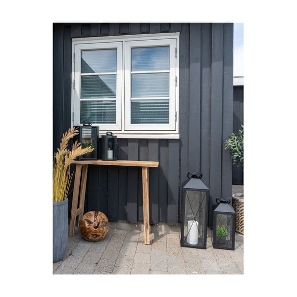 Конзолна маса от тиково дърво в естествен цвят 30x90 cm Girona - House Nordic-image-2