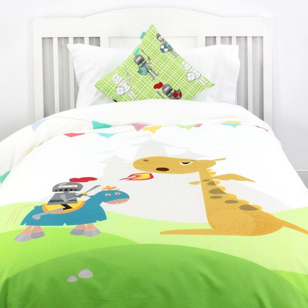 Детска памучна завивка и възглавница , 140 x 200 cm Knight - Mr. Fox-image-2