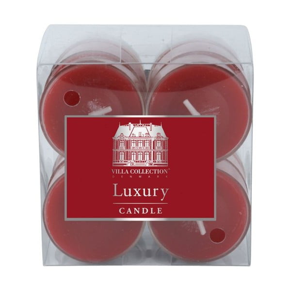 Комплект червени чаени лампички, 8 бр. - Villa Collection