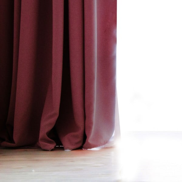 Завеса Pierre в тъмно бордо, 140 x 270 cm - DecoKing