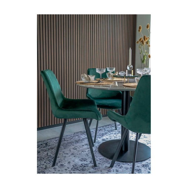 Кръгла маса за хранене с мраморен плот ø 110 cm Bolzano - House Nordic-image-2