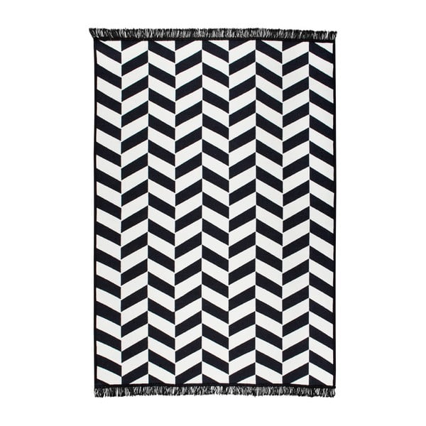 Черно-бял двустранен килим Morpheus, 140 x 215 cm - Cihan Bilisim Tekstil