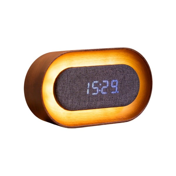 Дигитална аларма Lumos Walnut – Gingko-image-2