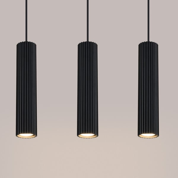 Черно висящо осветително тяло Gleam – Sollux-image-1