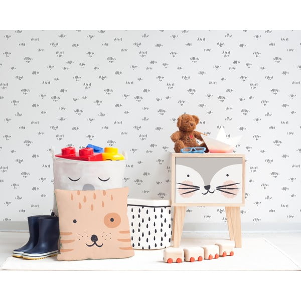 Детско нощно шкафче от борова дървесина Kitten - The Wild Hug-image-1