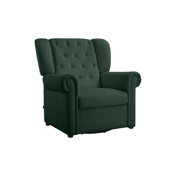 Зелено кадифено люлеещо се кресло Lillyse – Støraa