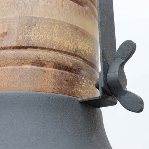 Сиво таванно осветително тяло Мрежа, ⌀ 34 cm - LABEL51-image-1