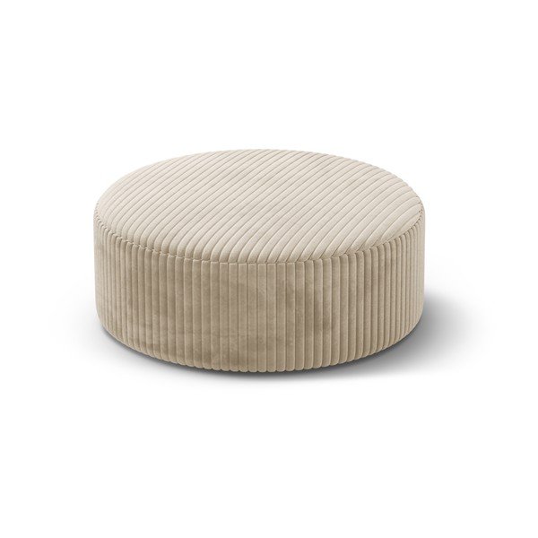 Бежова табуретка от рипсено кадифе Dia – Micadoni 