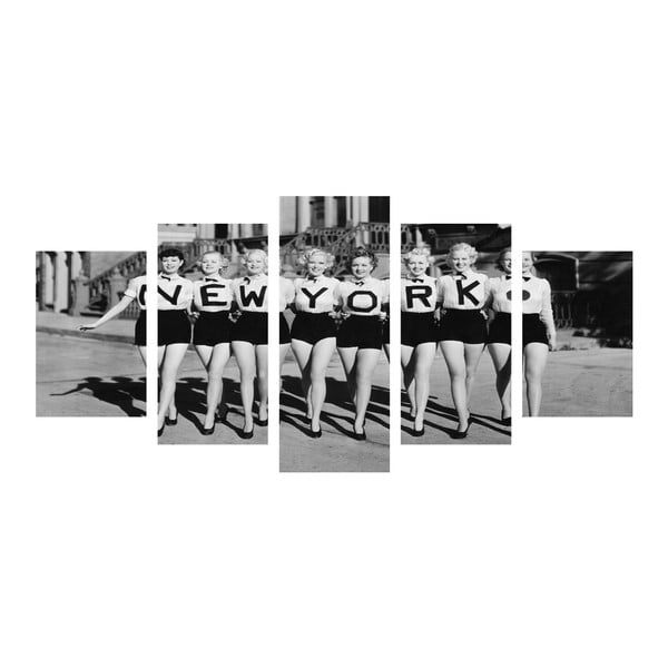 Vícedílný obraz Black&White NY Girls