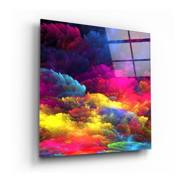 Живопис върху стъкло , 100 x 100 cm Color Burst - Insigne