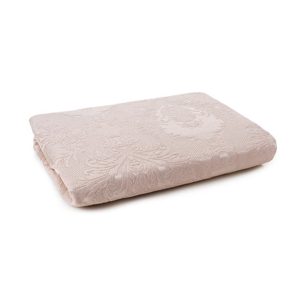 Бежов комплект шалте и калъфки за възглавници от дамаск 240x260 cm Beste – Mijolnir-image-2