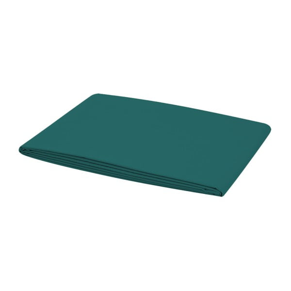 Тъмнозелен ластичен чаршаф за двойно легло Basic, 160 x 200 cm - Bella Maison