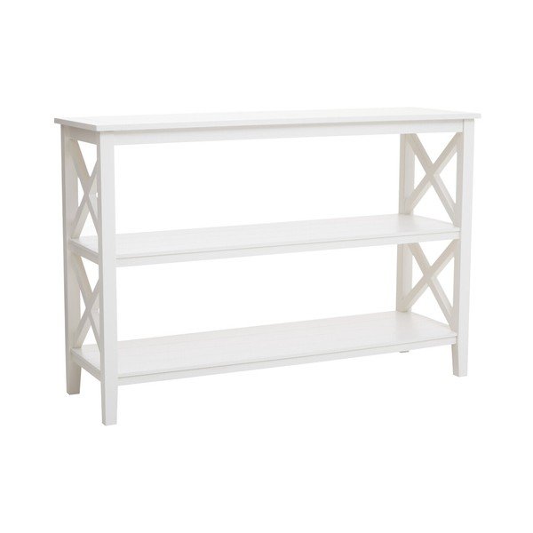 Бял стелаж от масивен бор 120x81x40 cm Heritage – Premier Housewares