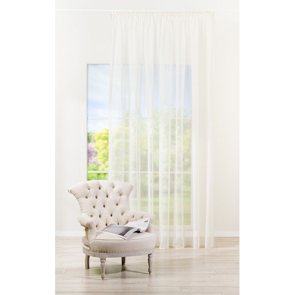 Кремава завеса 300x260 cm Plano - Mendola Fabrics-image-1