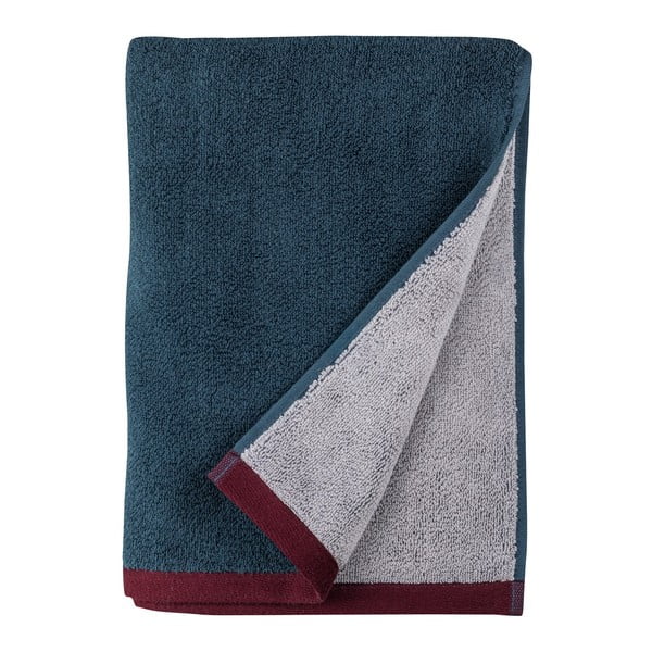 Тъмносини/сиви кърпи в комплект от 2 бр. от органичен памук от тери 40x55 cm Soft – Mette Ditmer Denmark