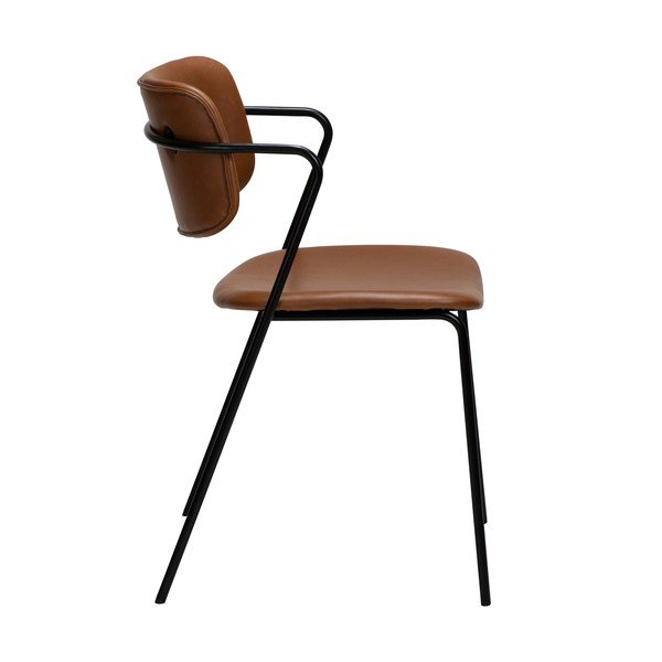 Кафяв стол от изкуствена кожа Zed - DAN-FORM Denmark-image-1