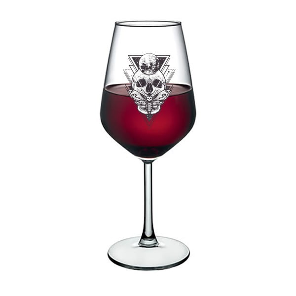 Sklenice na víno Vivas Skull, 345 ml