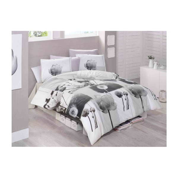Памучно спално бельо с чаршаф за двойно легло Florencia, 200 x 220 cm - Mijolnir