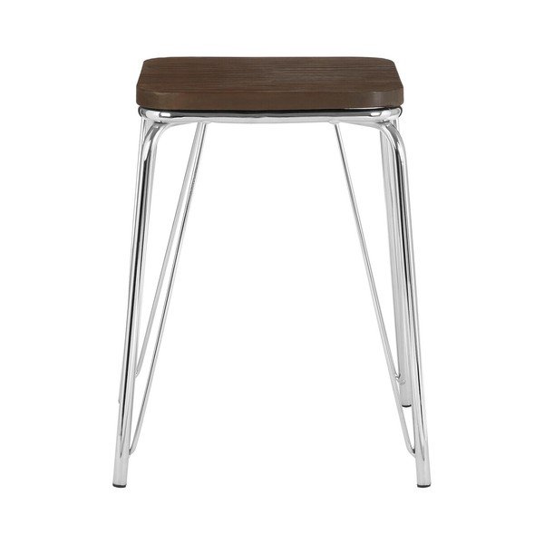 Стол от масивен бряст в сребрист цвят/в естествен цвят District – Premier Housewares-image-2