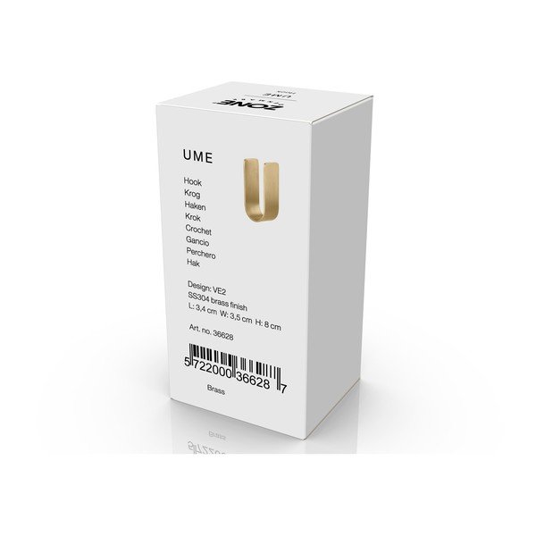 Стенна кука от неръждаема стомана  в златист цвят Ume – Zone-image-2