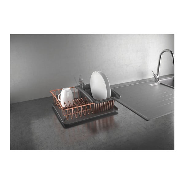 Тава за оттичане с меден цвят и шайба - Metaltex-image-4