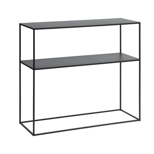 Черна метална конзолна маса 35x90 cm Pebble – Unique Furniture-image-2