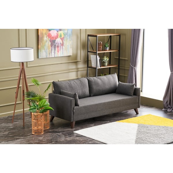Антрацитен диван 208 cm Bella – Balcab Home-image-4