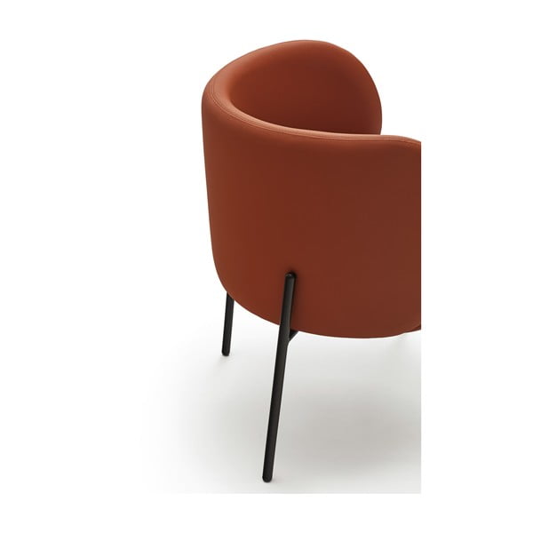 Оранжеви тапицирани трапезни столове в комплект 2 бр. Mogi – Teulat-image-4