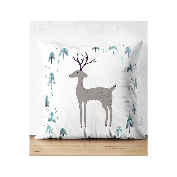 Комплект от 4 коледни калъфки за възглавници и покривка за маса Winter Wonderland - Minimalist Cushion Covers-image-4