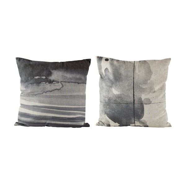 Комплект от 2 сиви възглавници с петниста шарка , 45 x 45 cm - Villa Collection