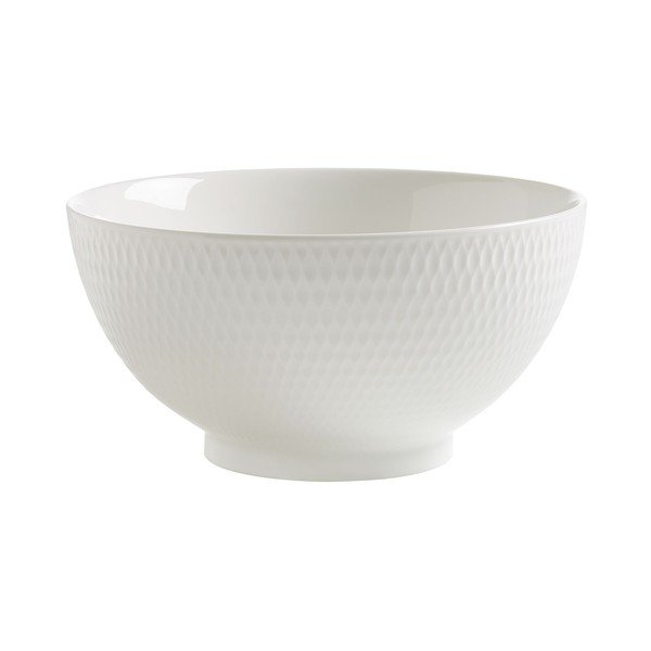 Бяла порцеланова купа Диаманти, ø 20 cm - Maxwell & Williams