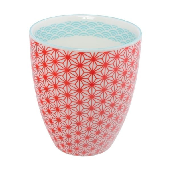 Červenomodrý porcelánový hrnek na čaj Tokyo Design Studio Star