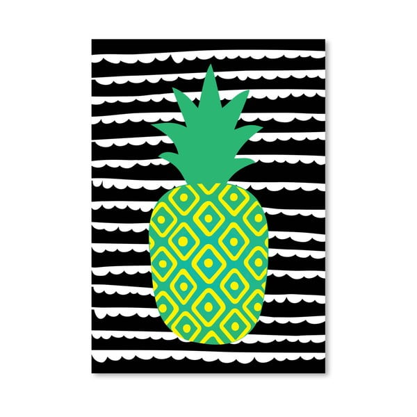 Plakát Striped Pineapple