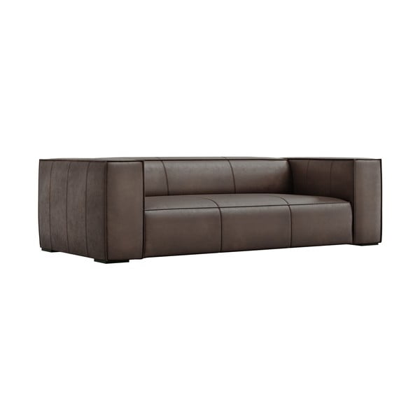 Кафяв кожен диван 227 см Madame - Windsor & Co Sofas-image-2