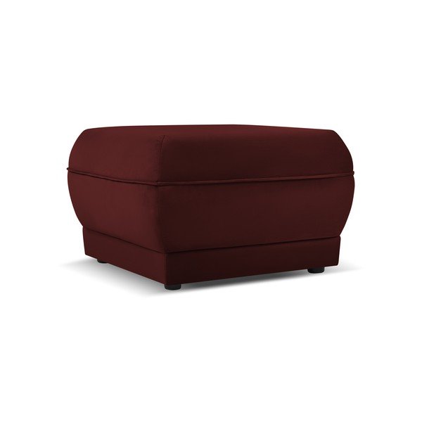 Табуретка от червено кадифе Lando - Micadoni Home-image-2