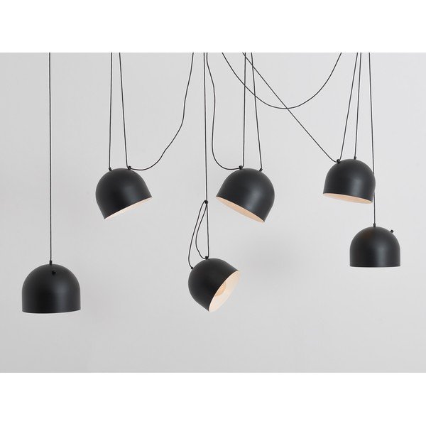 Черна висяща лампа с метален абажур 250x250 cm Popo - CustomForm-image-1