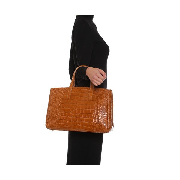 Kožená kabelka Anna Luchini 634 Cognac-image-4
