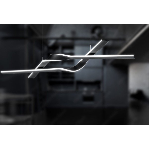 Черно LED висящо осветително тяло с метален абажур Cicenza – CINQUE-image-2