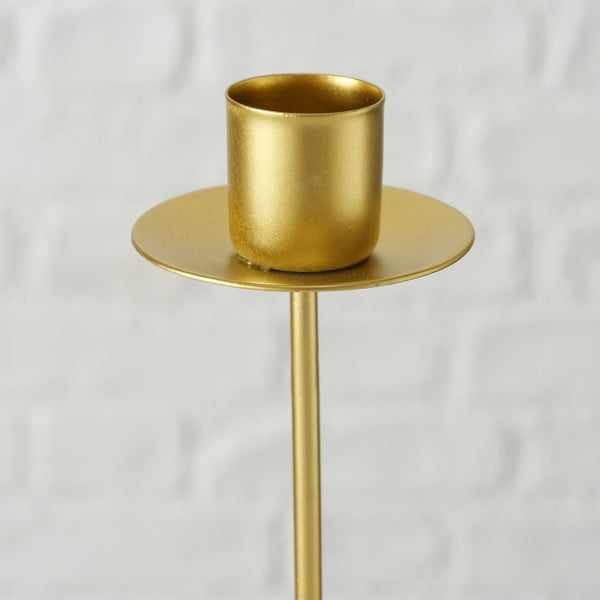 Комплект от 3 свещника в златно Kimo - Boltze-image-1