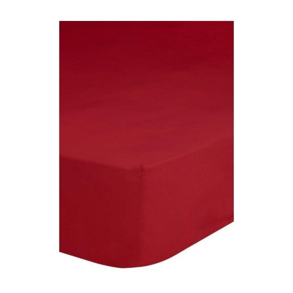 Червен ластичен чаршаф за двойно легло , 180 x 200 cm - Emotion