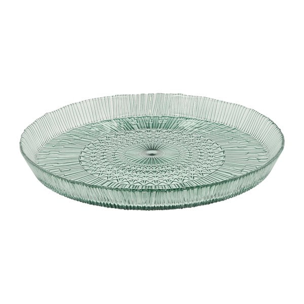 Зелена стъклена чиния за сервиране ø 30 cm Kusintha - Bitz