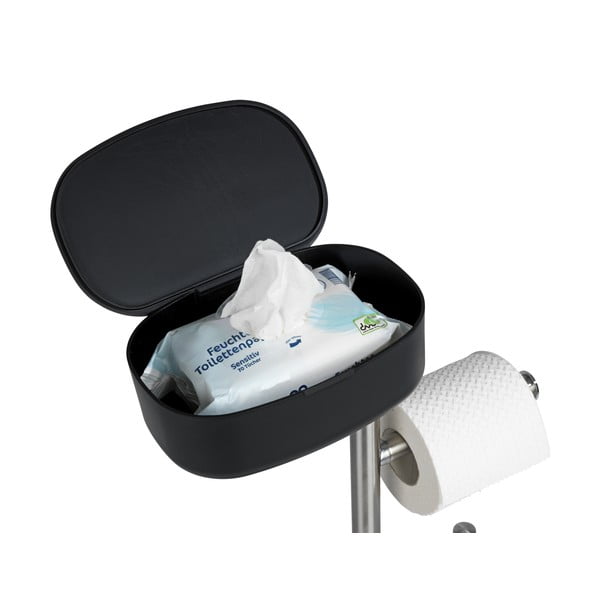 Стойка за тоалетна от неръждаема стомана с рафт Rivazza - Wenko-image-4