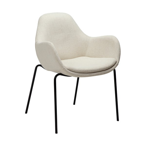 Кремав стол  от плат букле Zimmer – DAN-FORM Denmark