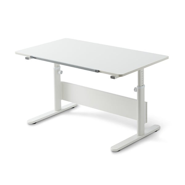 Бяло бюро с регулируема височина Evo Full - Flexa