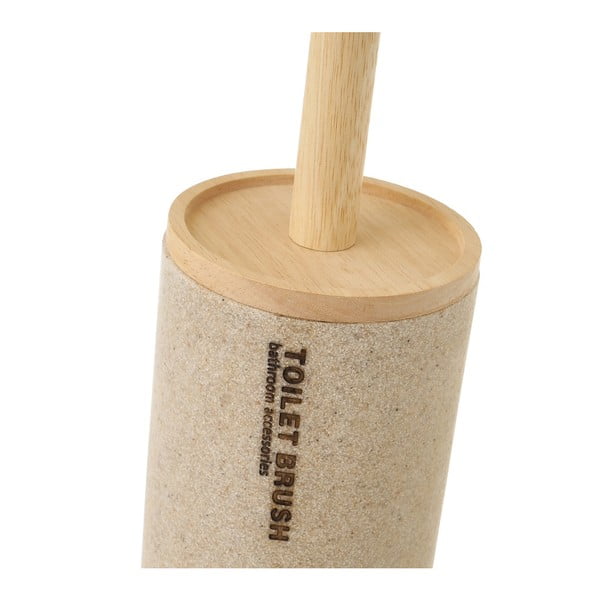 Бежова полирезинова четка за тоалетна - Casa Selección-image-2