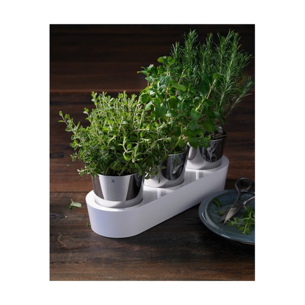 Комплект от 3 саксии за билки от неръждаема стомана Gourmet - WMF-image-3